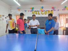 Inauguration of indoor games.
